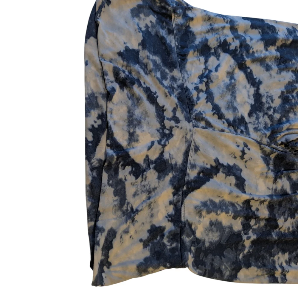 Bobbie Brooks Blue and White Tie-Dye Leggings Women's 2x